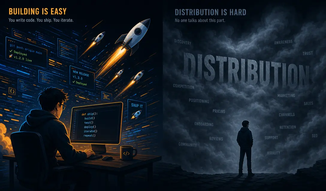 The Vibe Coder's Distribution Problem: How the Bottleneck Shifted in 2026