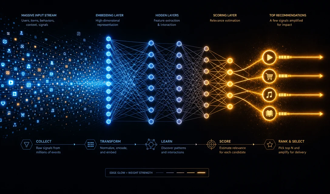 AI generated blog cover about X Phoenix recommendation algorithm and content strategy